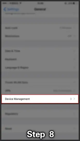 Step 8 screenshot